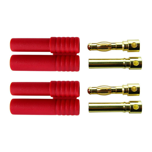Image of Lectron Pro 4mm HXT Connectors (Male/Female) CSRHXT-4-1P RedCat