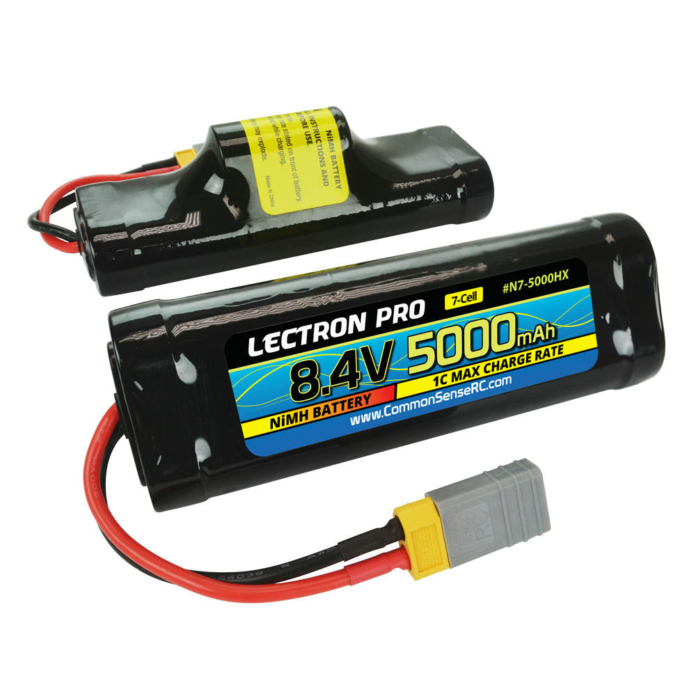 Image of Lectron Pro 5000mAh 8.4V NiMH Hump Pack Battery w/XT60/TRX