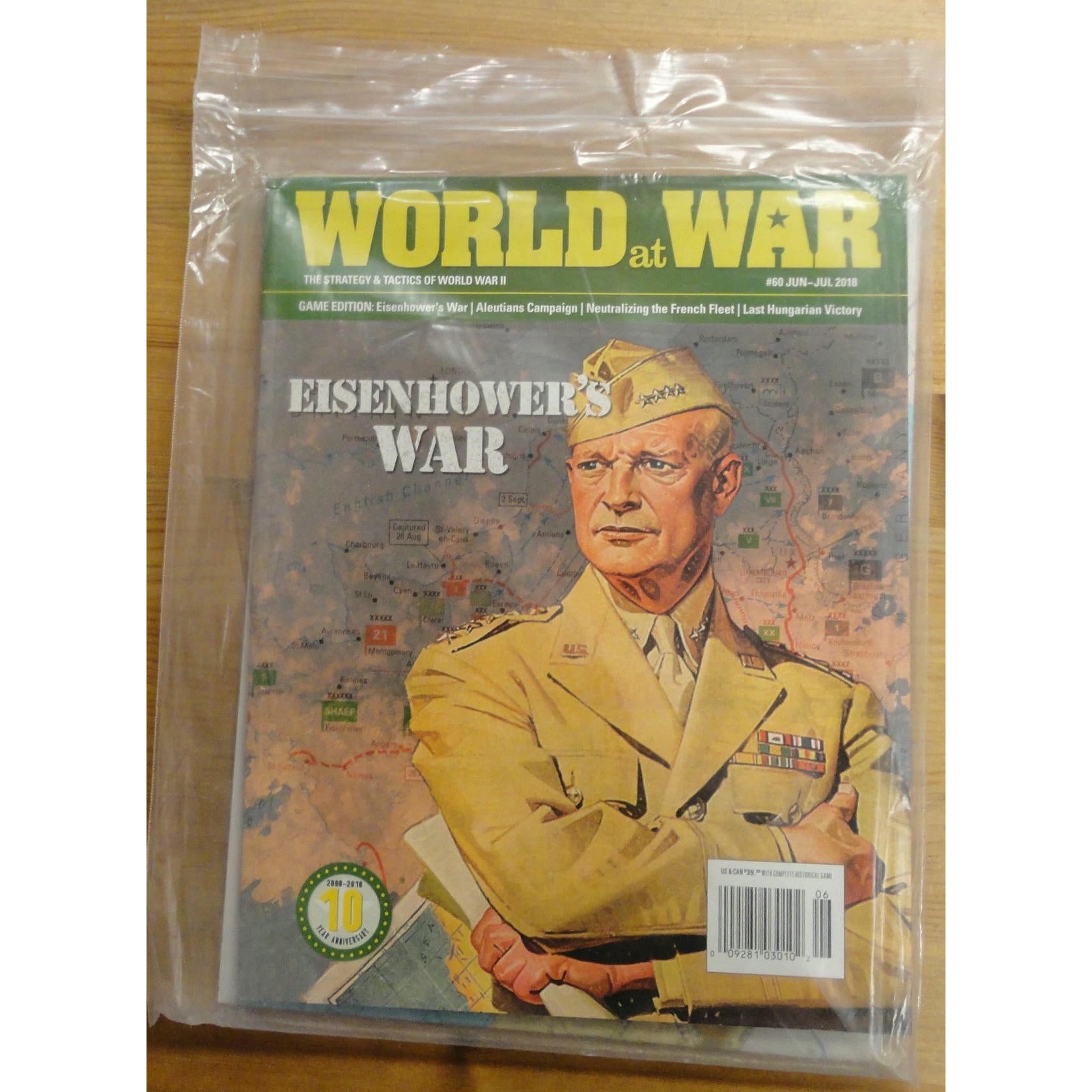 Image of Decision Games World At War Jun-Jul 2018 #60 w/Eisenhower's War Game