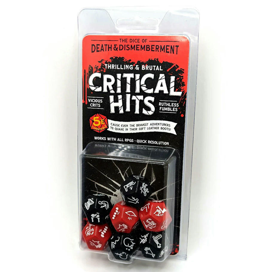 Image of Thrilling & Brutal Critical Hits RPG Dice of Death & Dismemberment DDGDODADSET02