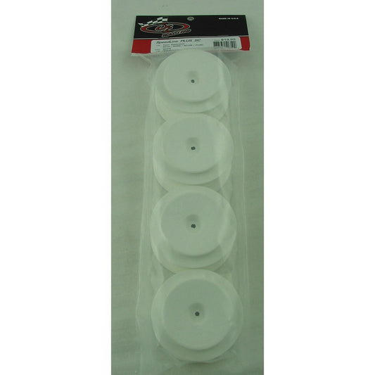 Image of DE Racing 1/10 Scale SpeedLine PLUS White SC10/SC5M Short Course Wheels (4pcs)