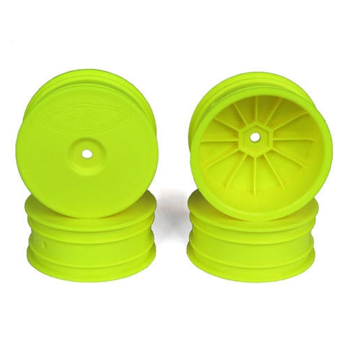 Image of Speedline Buggy Wheels, Yellow for Losi 22-4 and Tekno EB410