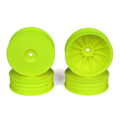 Image of Slim Speedline Buggy Wheels, Front, Yellow 4pcs