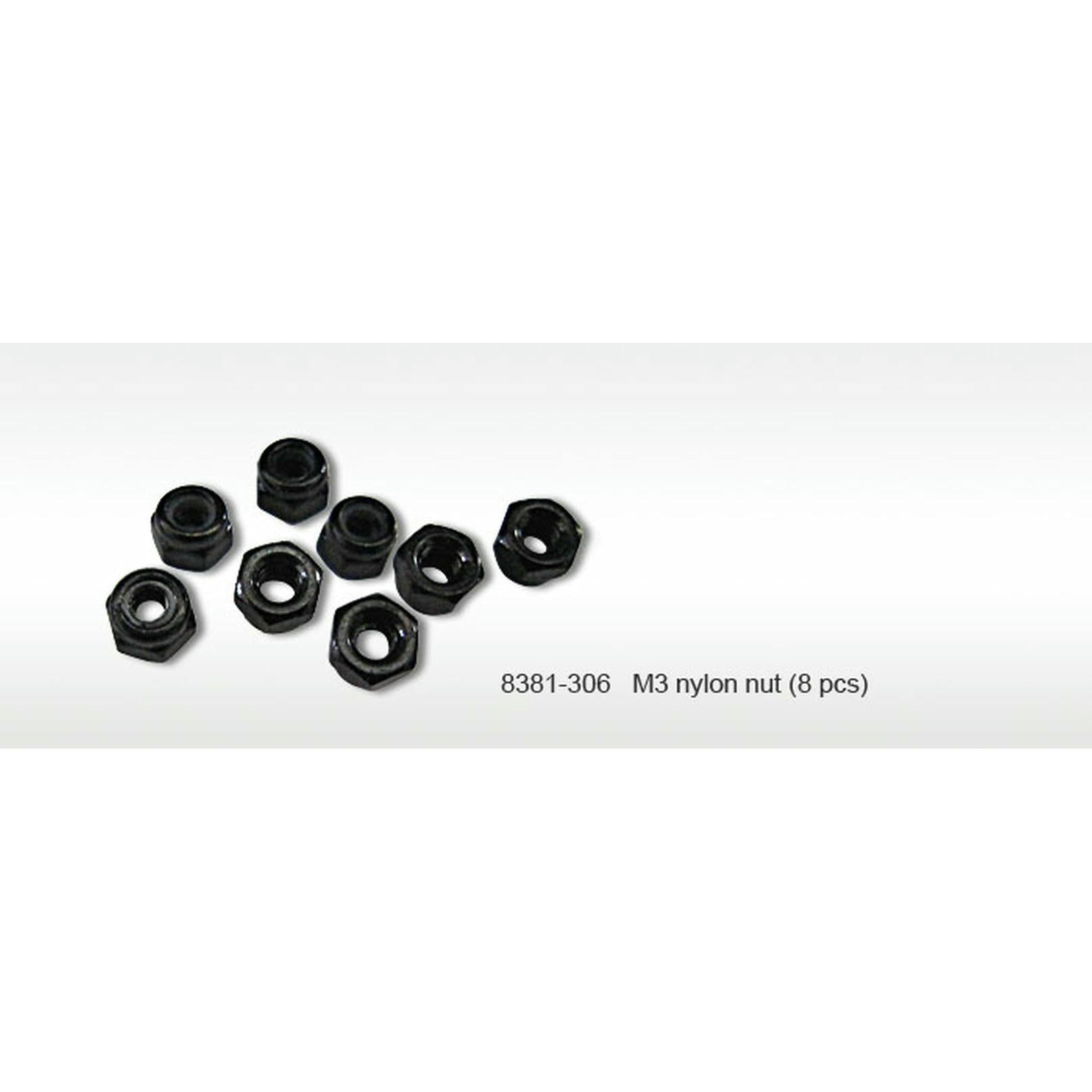 Image of DHK M3 Nylon-Insert Nuts (8pcs) DHK8381-306