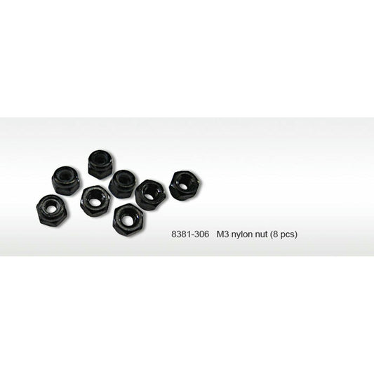 Image of DHK M3 Nylon-Insert Nuts (8pcs) DHK8381-306