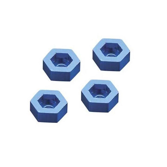 Aluminum Wheel Adapter To 12mm Hex Blue (4)