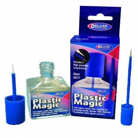 Image of Plastic Magic Plastic Model Cement by Deluxe Materials DLMAD77 40ml