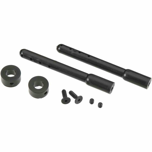 Image of Duratrax 2.5 Black Body Posts (2pcs, Attach through Screws in bottom) DTXC2616