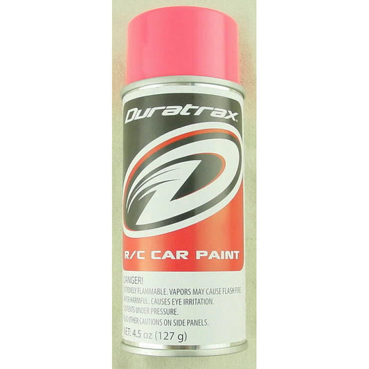 Image of Duratrax Fluorescent Red 4.5oz Lexan/Polycarbonate Body Spray Paint DTXR4277