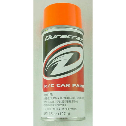 Image of Duratrax Fluorescent Orange 4.5oz Lexan/Polycarbonate Body Spray Paint DTXR4278