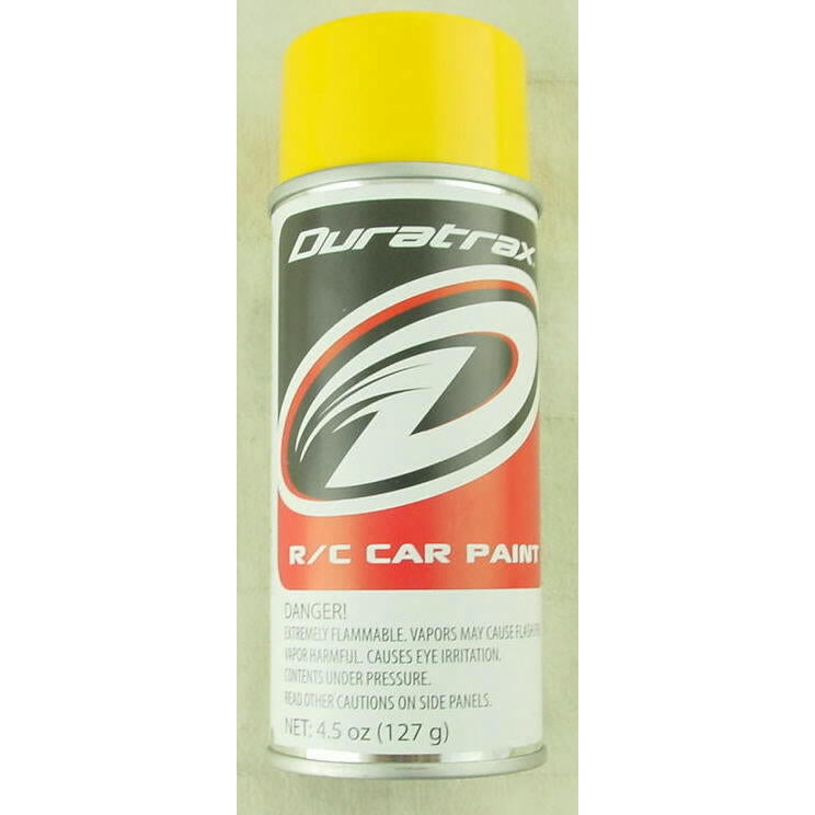 Image of Duratrax Bright Yellow 4.5oz Lexan/Polycarbonate Body Spray Paint DTXR4285