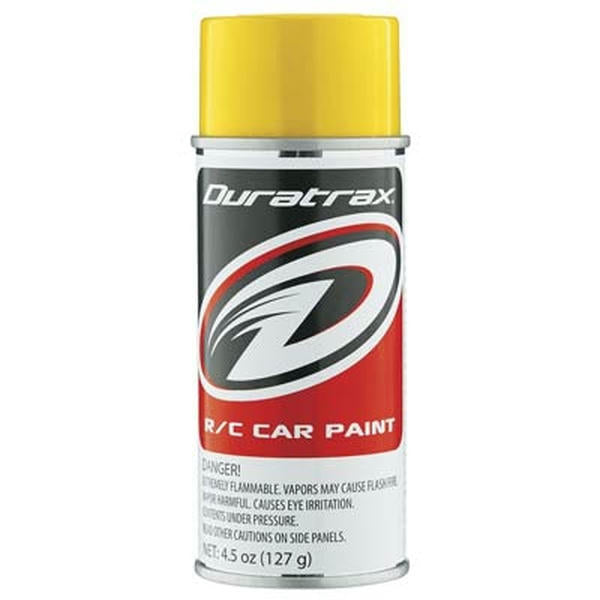 Image of Duratrax Candy Yellow 4.5oz Lexan/Polycarbonate Body Spray Paint DTXPC295