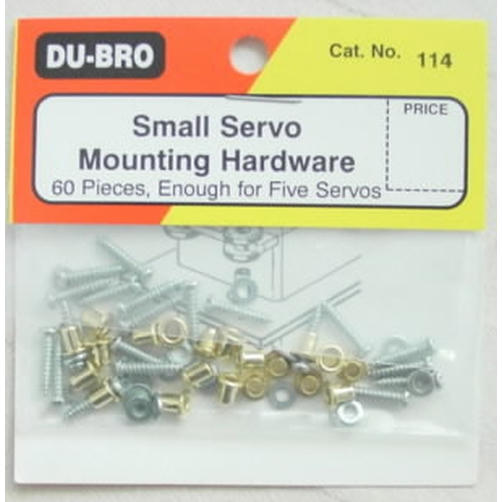 Image of Small Servo Mounting Hardware by Du-Bro (60 pcs) DUB114