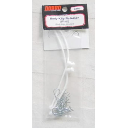 Image of Du-Bro White Body Clip Retainers