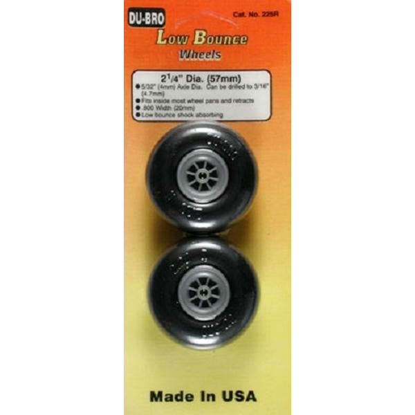 Image of DU-BRO Low Bounce Smooth Wheels 2-1/4 (2)  DUB225R