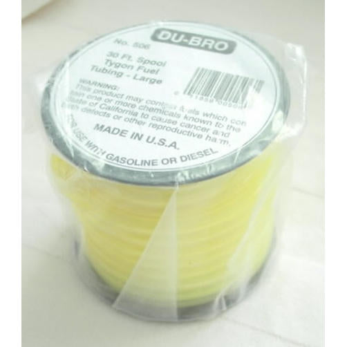 Image of Dubro 1/8 id Yellow Tygon Fuel Line (30 foot spool) 