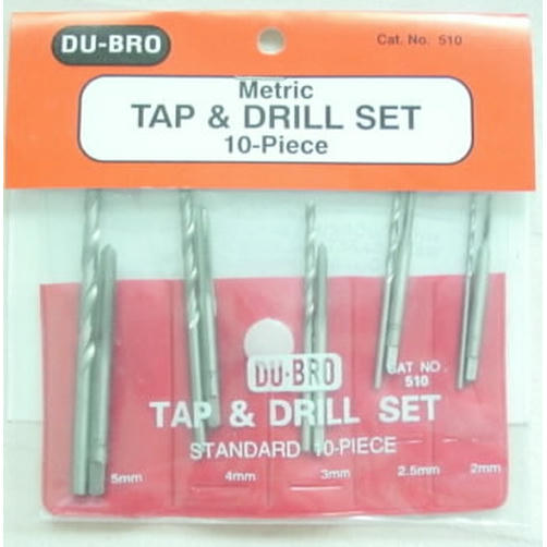 Image of DuBro 10 Piece Metric Tap & Drill Set DUB510 *NEW*