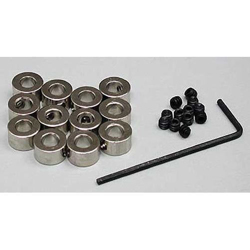 Image of 3/16 Plated Brass Dura-Collar Bulk 12/pkg