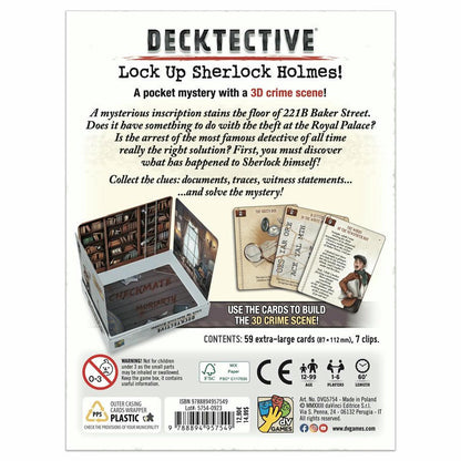 Image of Decktective: Lock up Sherlock Holmes! Mystery game by DV Giochi DVG5754