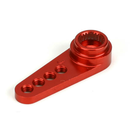 Image of Dynamite 1 Red Anodized Aluminum Servo Arm DYN2536 JR/Airtronics 23T Horn