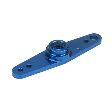 Image of Dynamite Double Arm Blue Alloy Servo Arm 23T JR/Airtronics/KO DYN2542