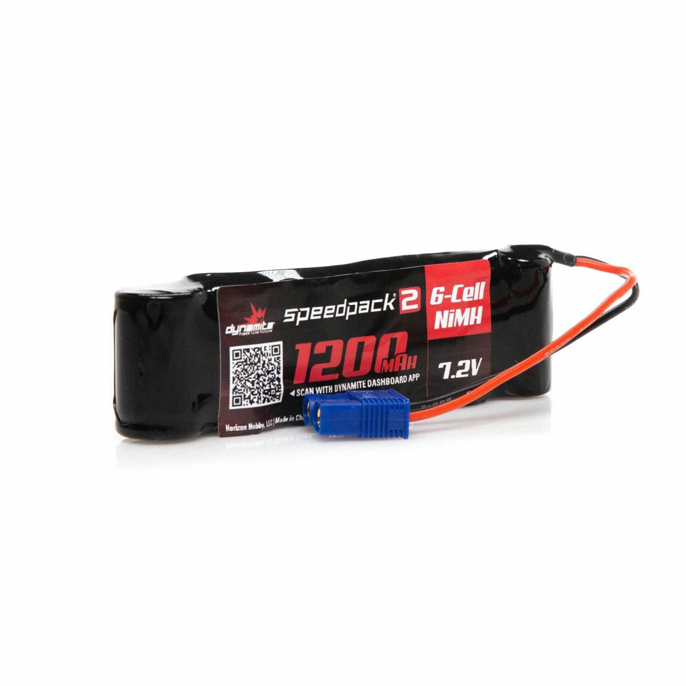 Image of Dynamite Speedpack 2 7.2V NiMH 1200mah Stick Battery w/EC3 for 1/18th Scales
