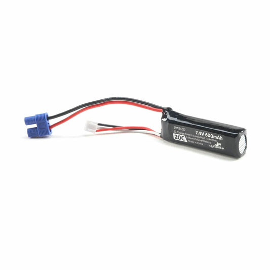 Image of Dynamite/Pro-Boat 7.4V 600mAh 2S 20C LiPo Battery (50mm) EC3 DYNB6223