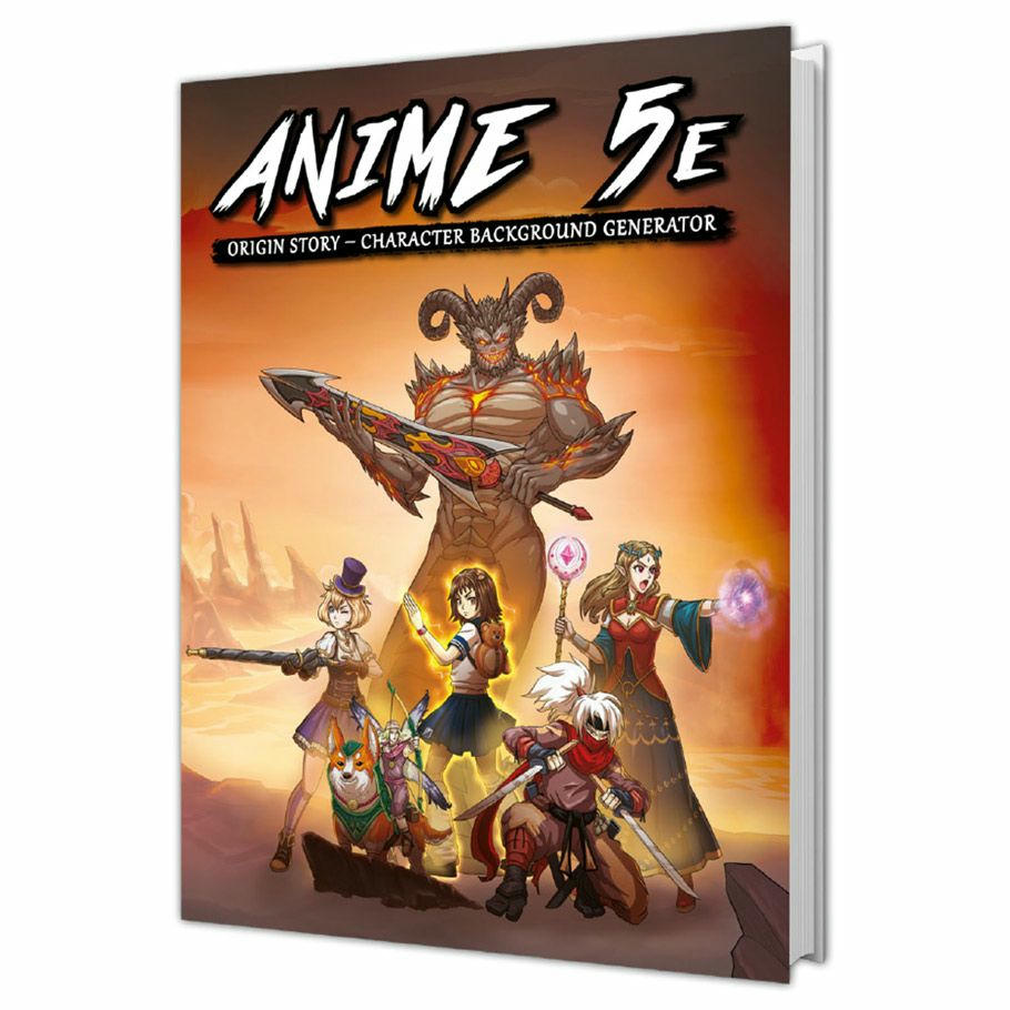 Image of Anime 5E Roleplaying Game RPG Origin Story - Character Background Generator