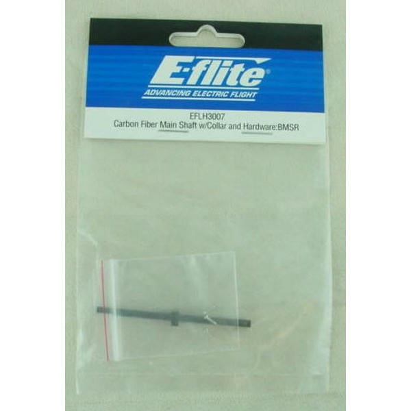 Image of E-flite Blade Micro SR Carbon Fiber Main Shaft w Collar & Hardware BMSR EFLH3007