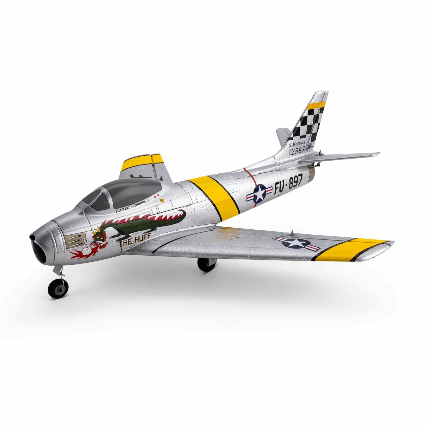 Image of UMX F-86 Sabre 30mm EDF Jet BNF Basic RC Airplane with AS3X and SAFE Select
