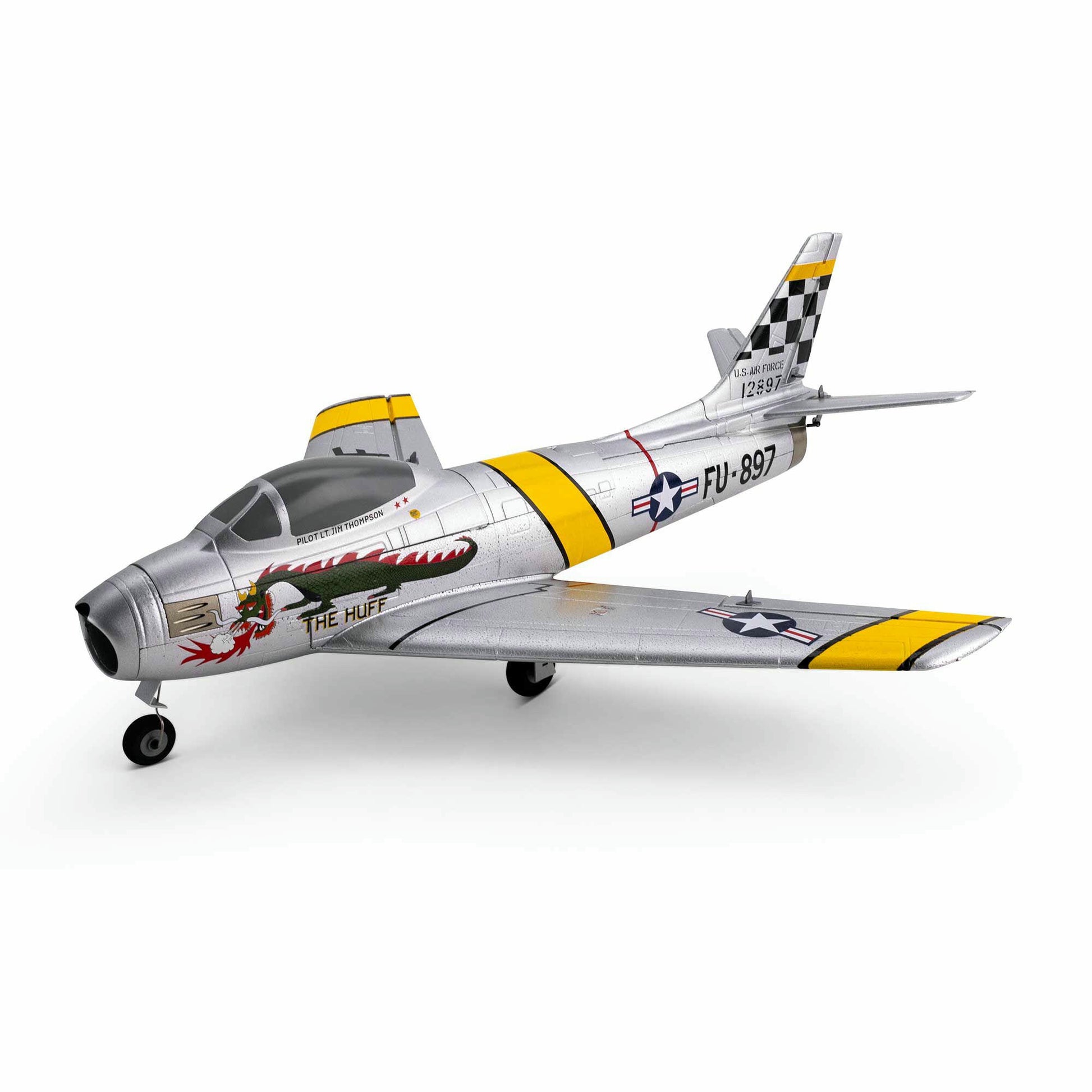 Image of UMX F-86 Sabre 30mm EDF Jet BNF Basic RC Airplane with AS3X and SAFE Select