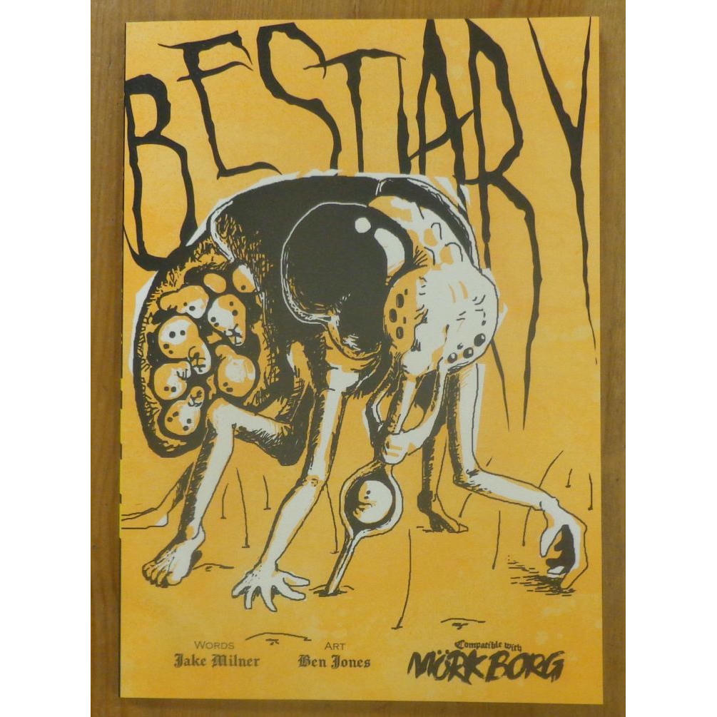 Image of Mork Borg Roleplaying Game RPG Bestiary - Terrible Creatures of Nightmare 