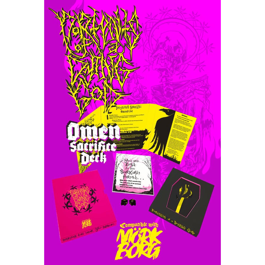 Image of Portents of a Dying God: Mork Borg Omen Deck