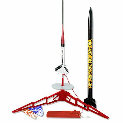 Image of Estes Tandem-X Flying Model Rocket Starter Set (2 Rockets & Pad) EST1469