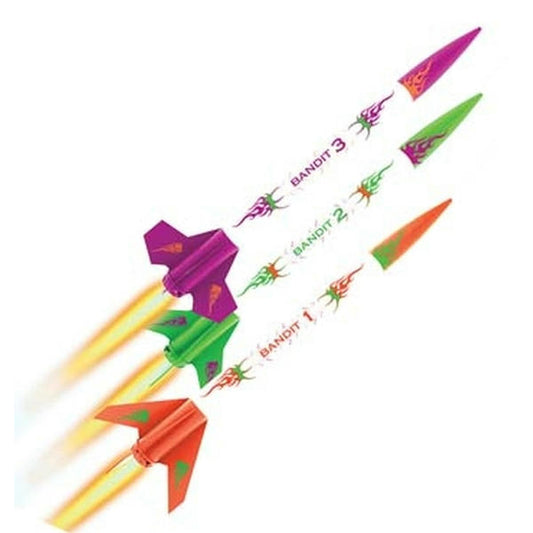 Image of Estes 3 Bandits Flying Model Rocket Kits (3 Rockets) EX2 550ft EST2435