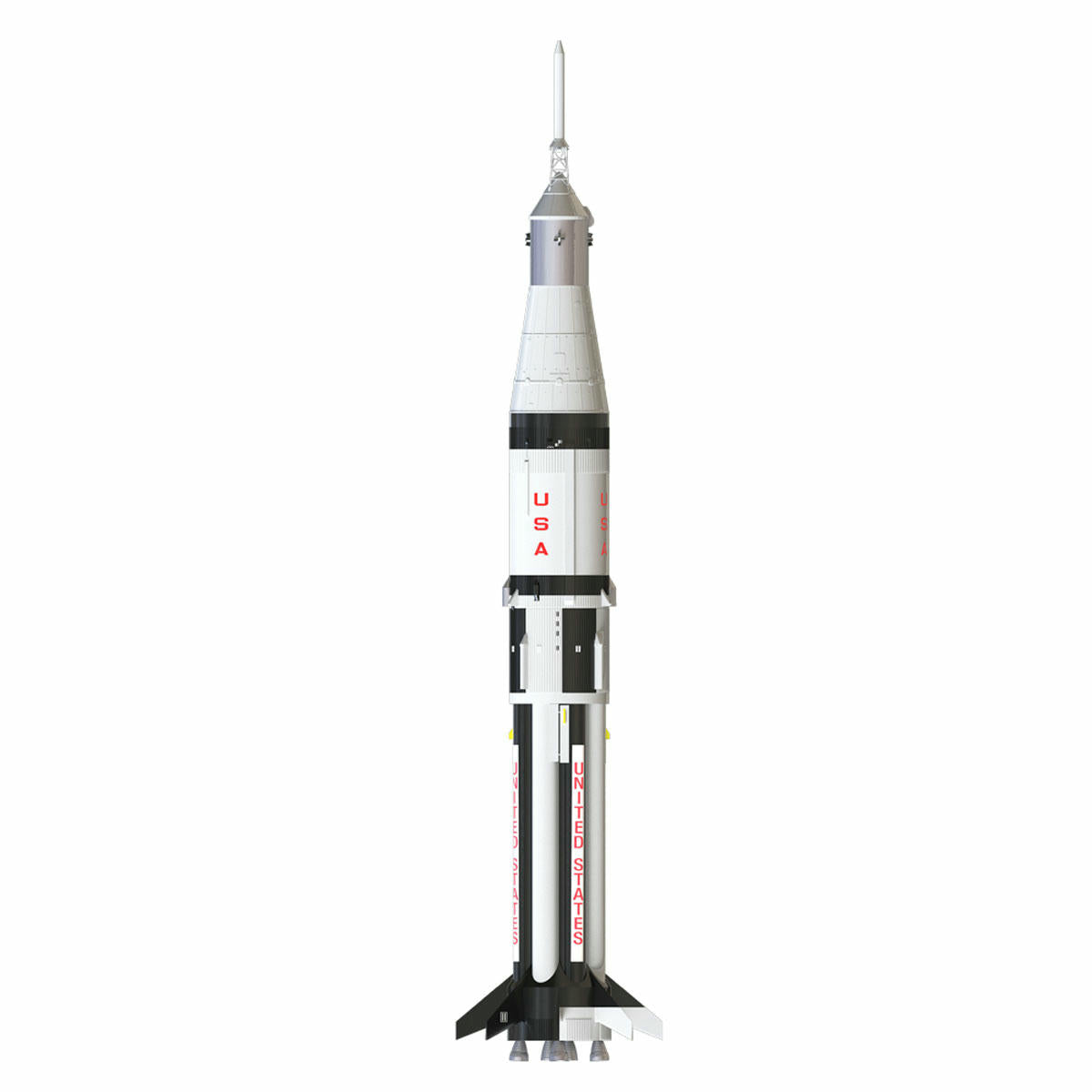 Image of Estes Saturn 1B Flying Model Rocket Kit Skill Level Master EST7251