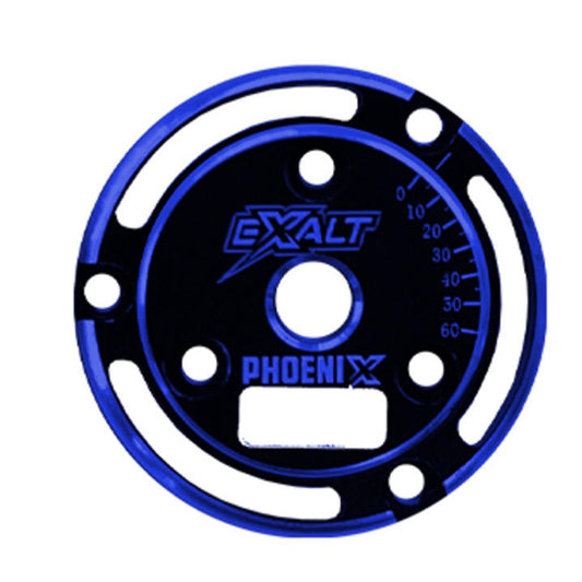 Image of Black Phoenix Endplate with Blue Chamfered Edges