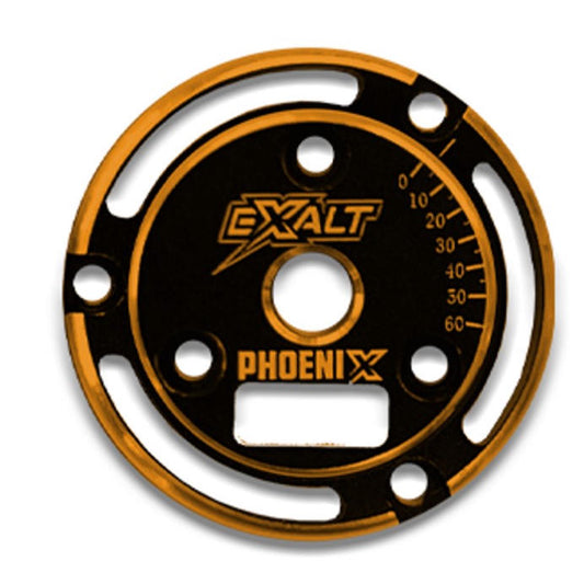 Image of Black Phoenix Endplate with Orange Chamfered Edges