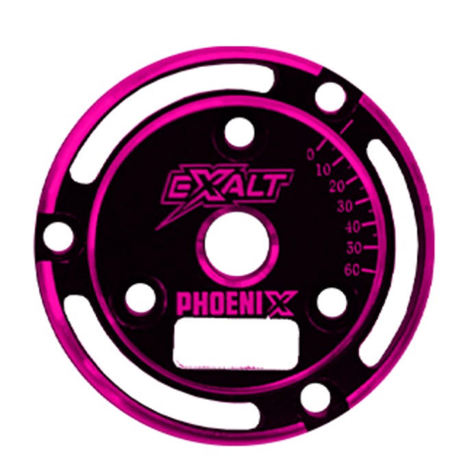 Image of Black Phoenix Endplate with Pink Chamfered Edges