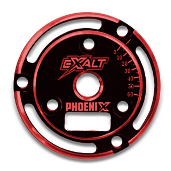 Image of Black Phoenix Endplate with Red Chamfered Edges