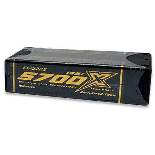 Image of 2S/7.4V-5700MAH-135C Shorty w/5mm Bullets, X-Rated LiPo