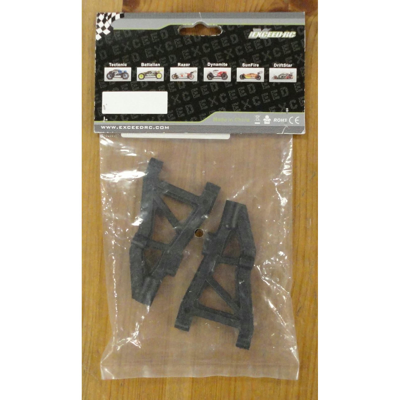 Image of Exceed RC Forza 1/10th Scale Nitro Buggy Front Lower Suspension Arms (2pcs) 
