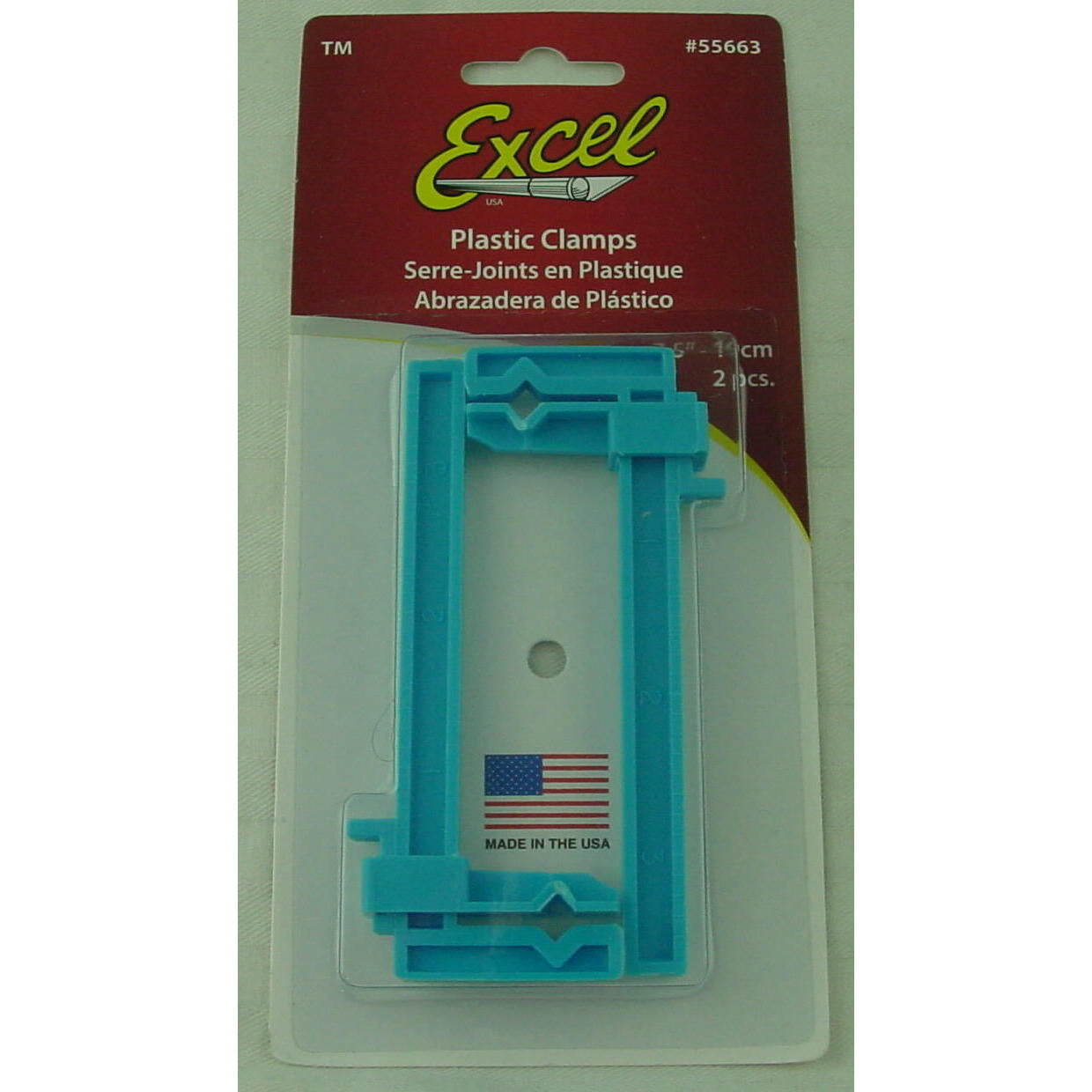 Image of Excel 3.5 - 8.9cm Plastic Modeling Clamps (2pcs) EXL55663