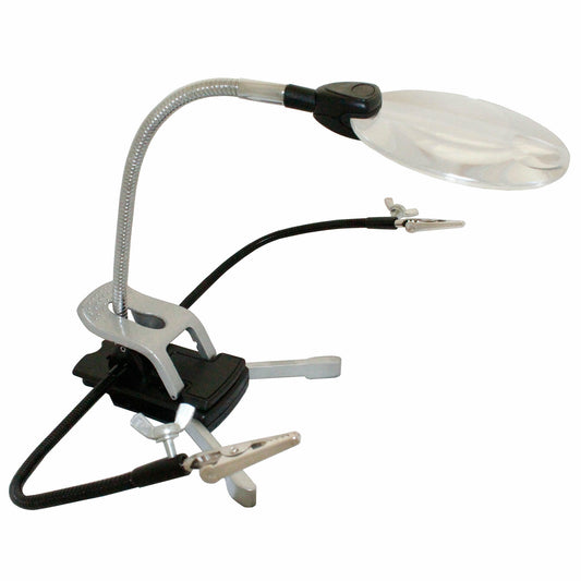 Image of Excel Flexhead Helping Hands with LED Lights & Magnifier EXL55669