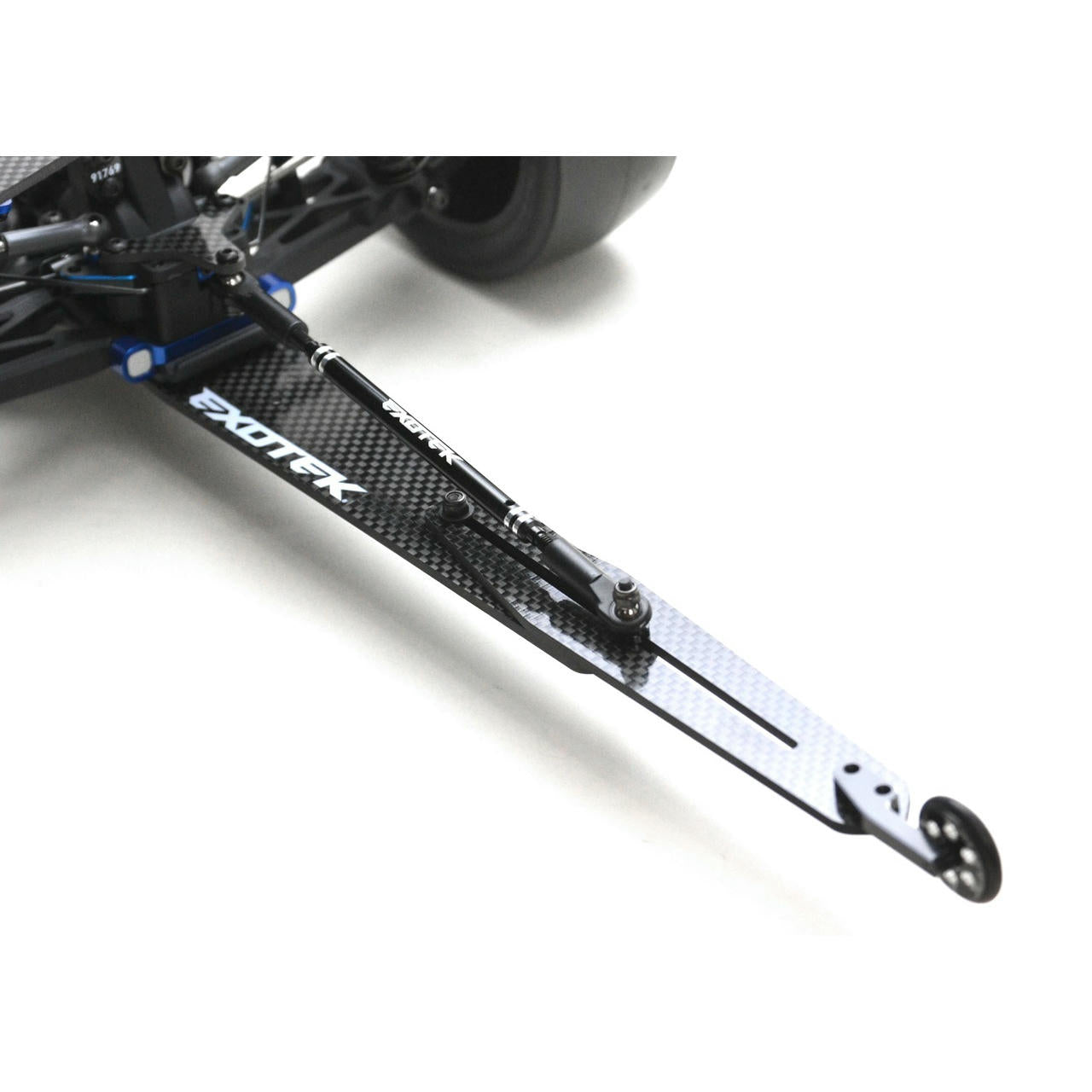 Image of Exotek Associated RC10 B6.1/B6.2/B6.3 Buggy Carbon Fiber Wheelie Bar Set 