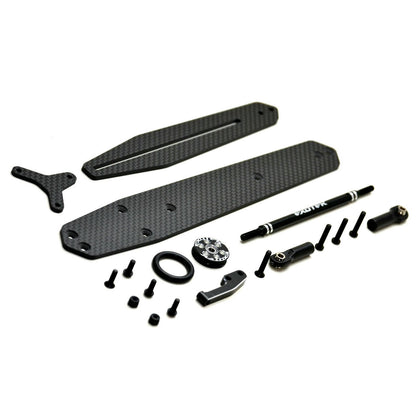 Image of Exotek Associated RC10 B6.1/B6.2/B6.3 Buggy Carbon Fiber Wheelie Bar Set 