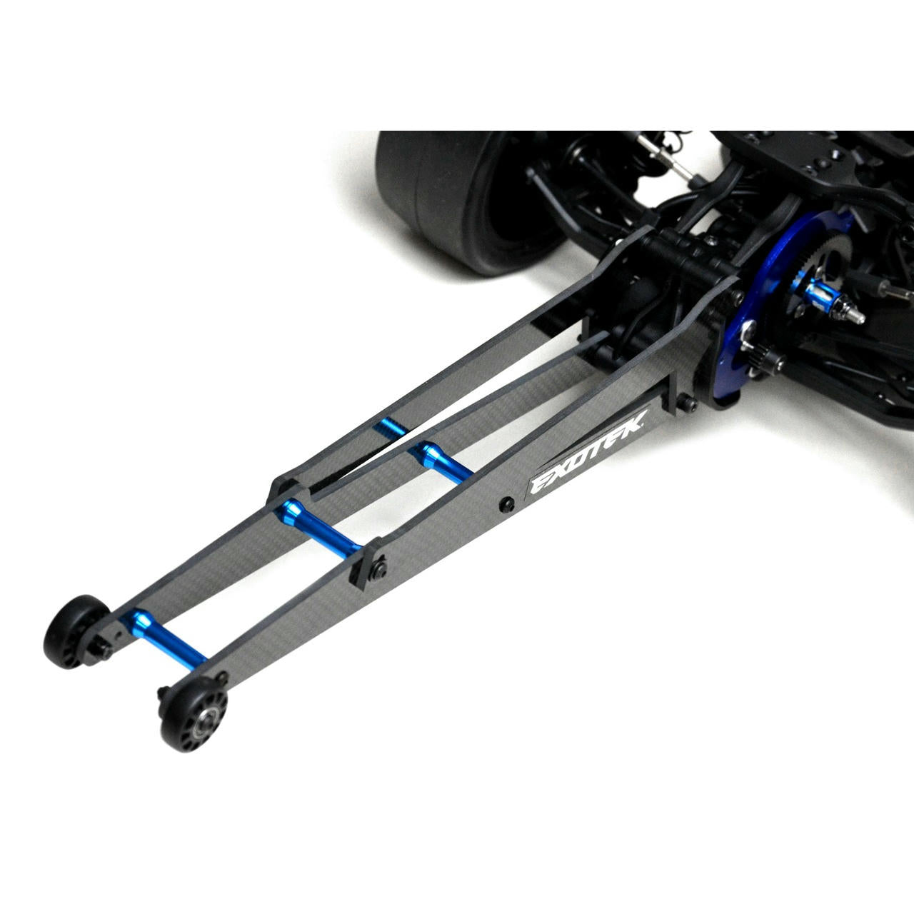 Image of Associated DR10 Drag Car 12 Adjustable Carbon Fiber & Alloy Wheelie Bar EXO1962