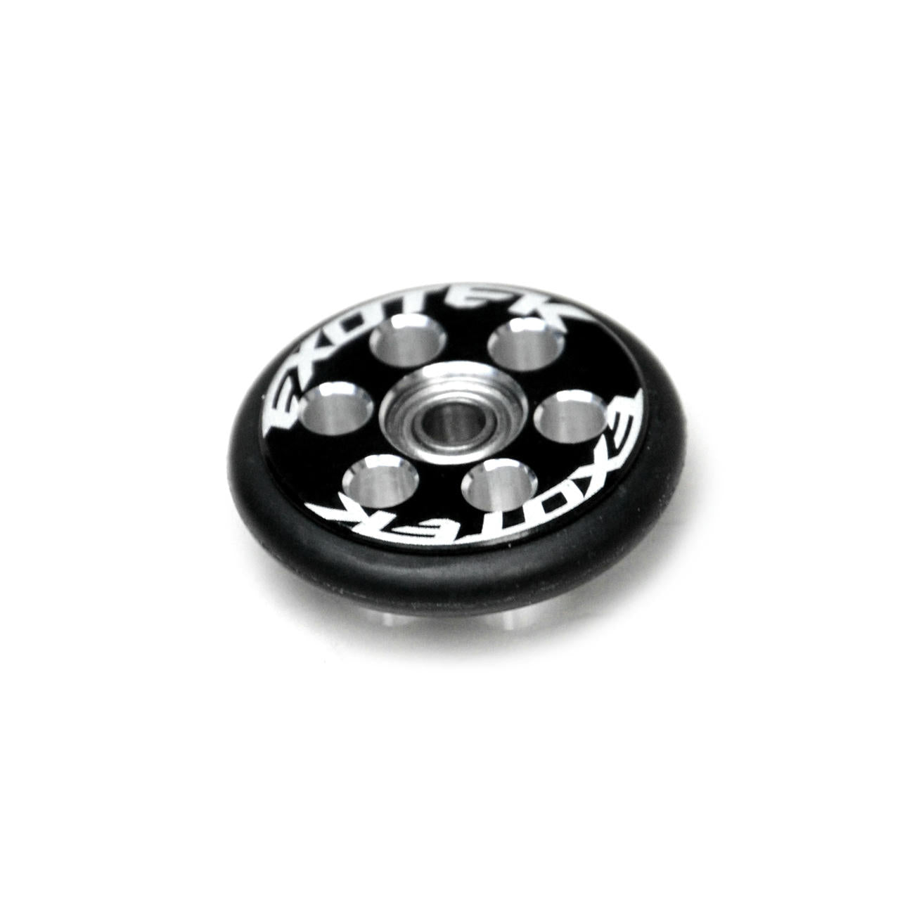 Image of Exotek 1/10th Drag Car 23mm Black Allot Wheelie Bar Wheel w/O-Ring EXO1990