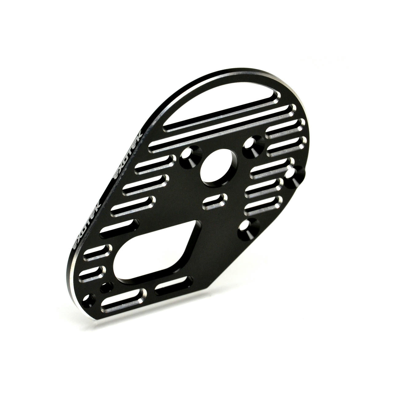 Image of Losi 22S Drag Car Lightweight Slotted Black Alloy Drag Motor Plate EXO2024