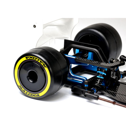 Image of F1 1/10 RUBBER TIRES REAR 36X (YELLOW-MEDIUM)